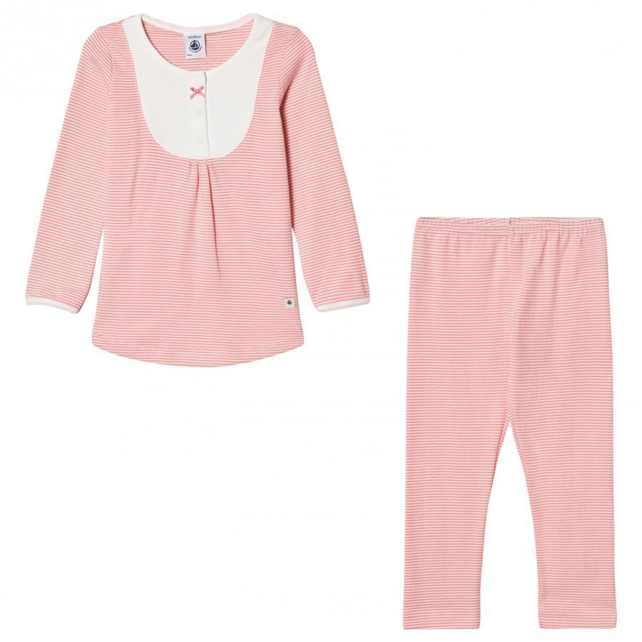Petit Bateau Pink Stripe Pyjamas Yöpuku