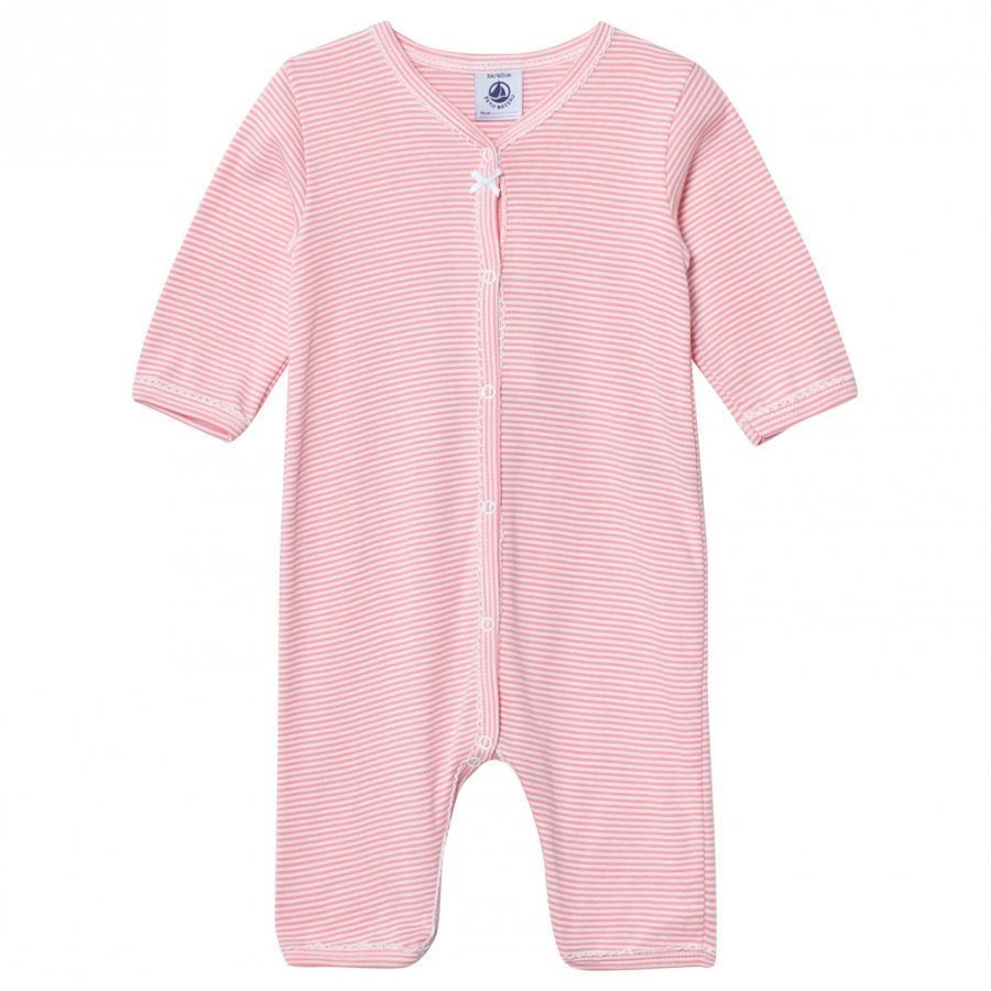 Petit Bateau Pink Striped One-Piece Body