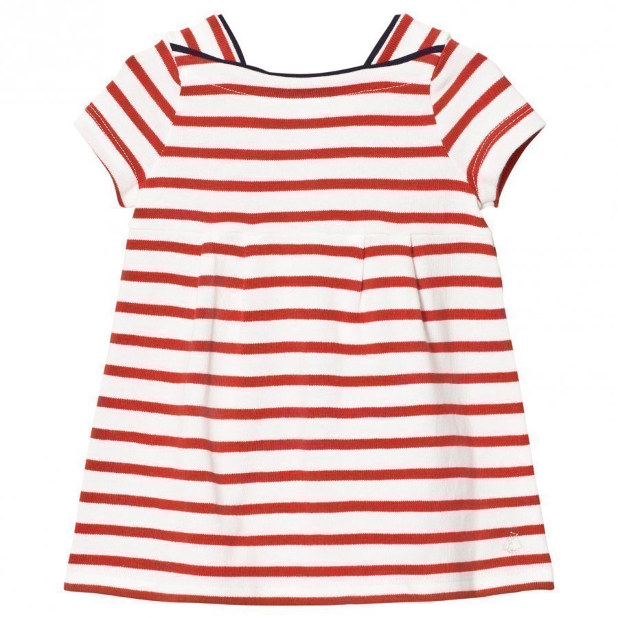 Petit Bateau Red Stripe Jersey Dress Mekko