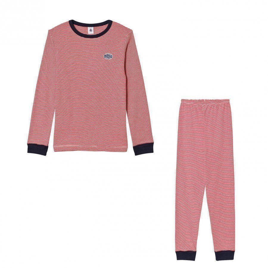 Petit Bateau Red Stripe Pyjamas Yöpuku