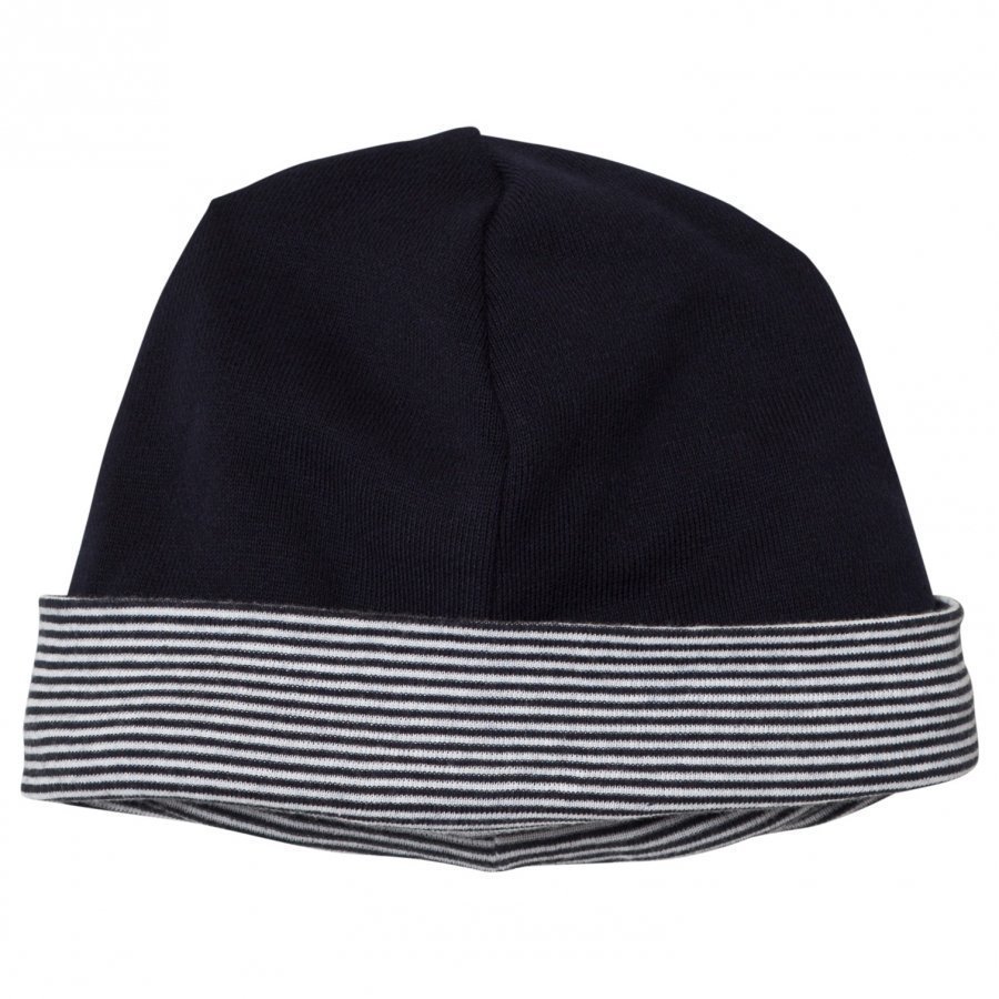 Petit Bateau Reversible Beanie Marine Pipo