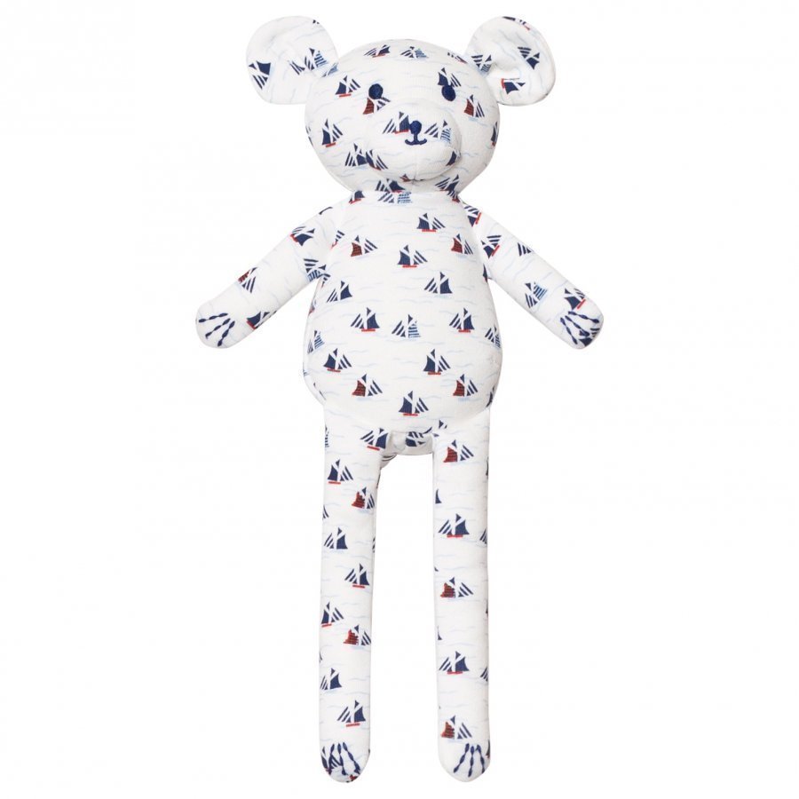 Petit Bateau Sailboat Print Teddy Bear Pehmolelu