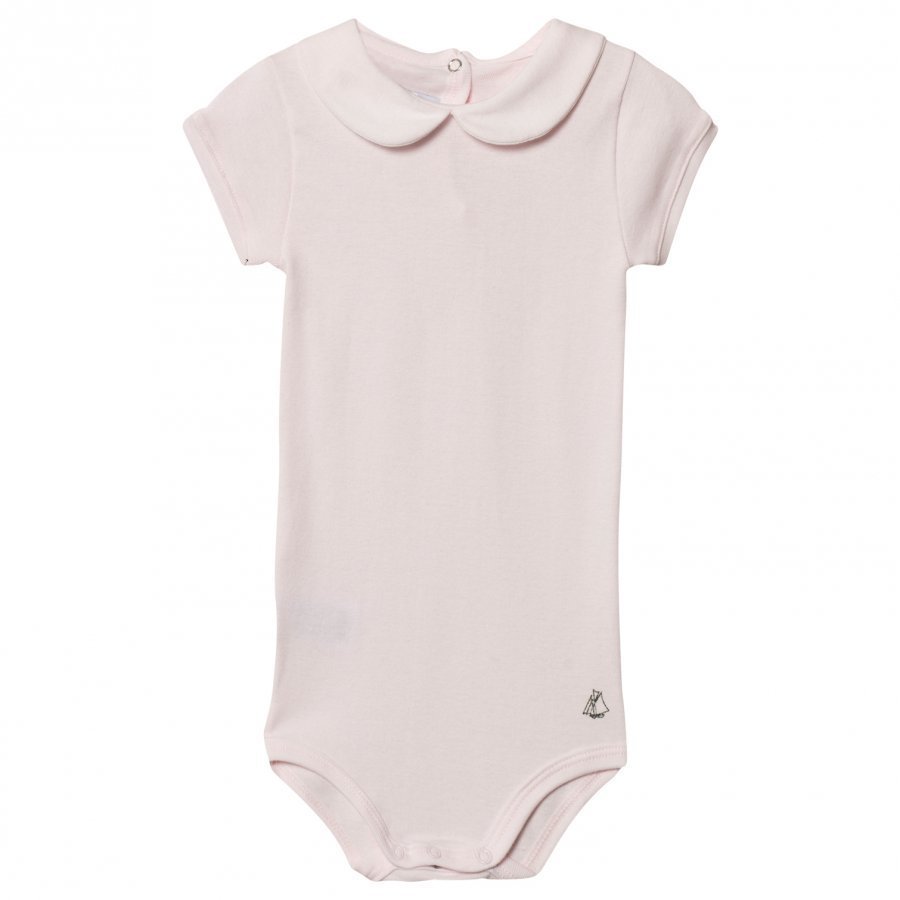 Petit Bateau Short Sleeve Baby Body Light Pink Body