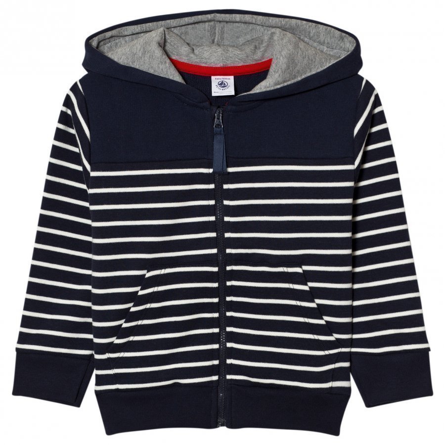 Petit Bateau Stripe Marine Hoody Oloasun Paita