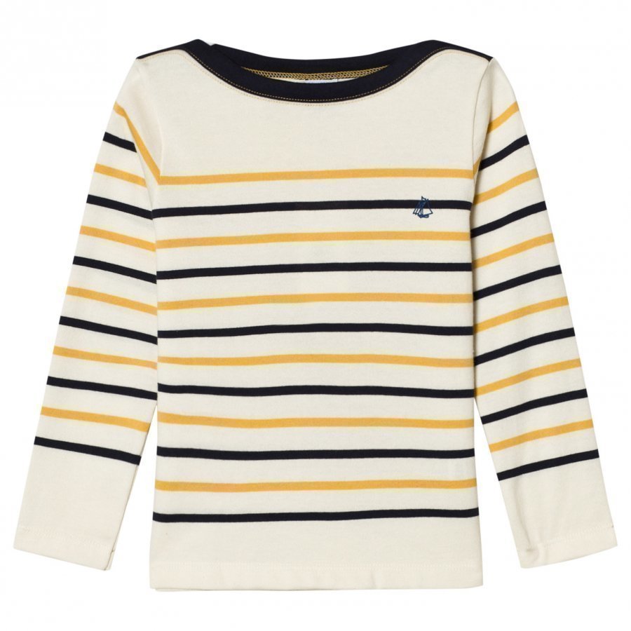 Petit Bateau Stripe Tee Cream T-Paita