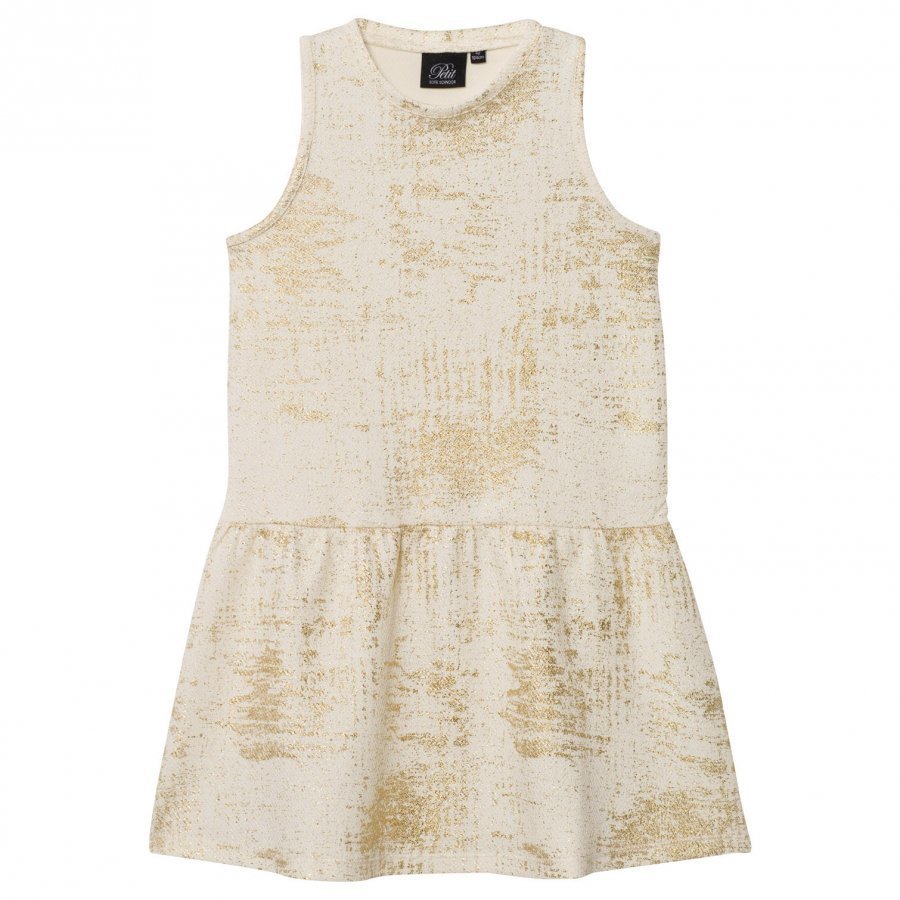 Petit By Sofie Schnoor Dress Off-White Gold Mekko