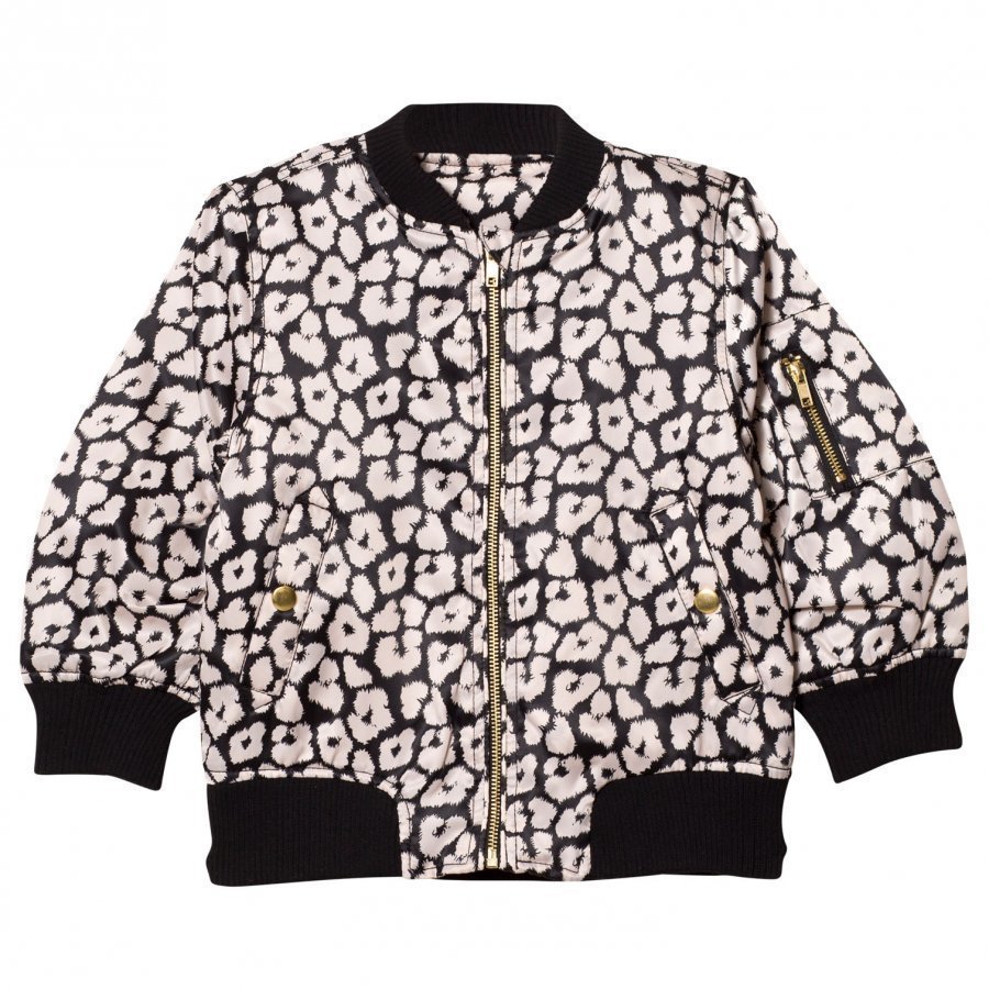 Petit By Sofie Schnoor Jacket Black Peach Bomber Takki