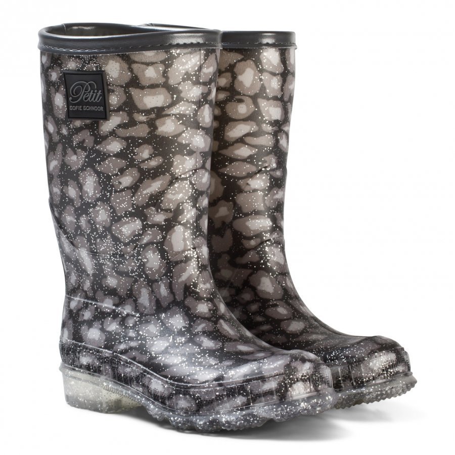 Petit By Sofie Schnoor Rubber Boot W. Lining Leo Glitter Kumisaappaat