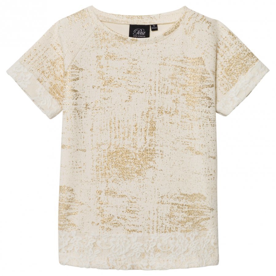 Petit By Sofie Schnoor T-Shirt Off-White Gold T-Paita