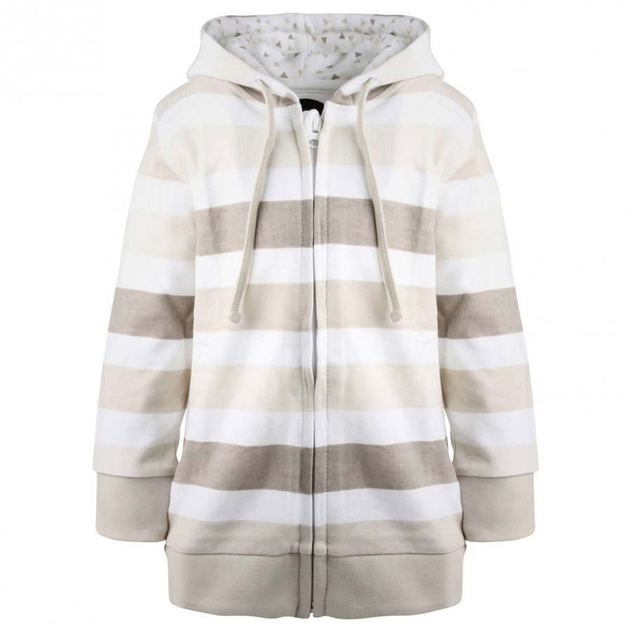 Petit Monster Hood Zip Beige Rand Huppari