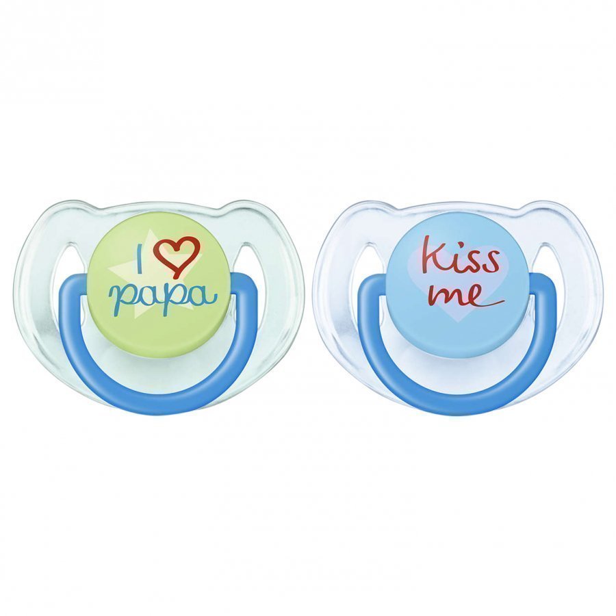 Philips Avent Fashion Soother 6-18m 2 Pack Blue Tutti