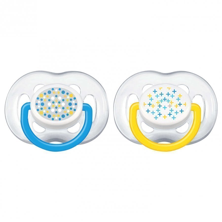 Philips Avent Freeflow Soother 6-18m 2 Pack Blue Tutti
