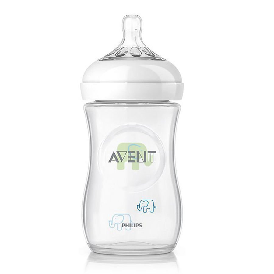 Philips Avent Scf627/17 Natural Tuttipullo 260 Ml Elefantti Sininen