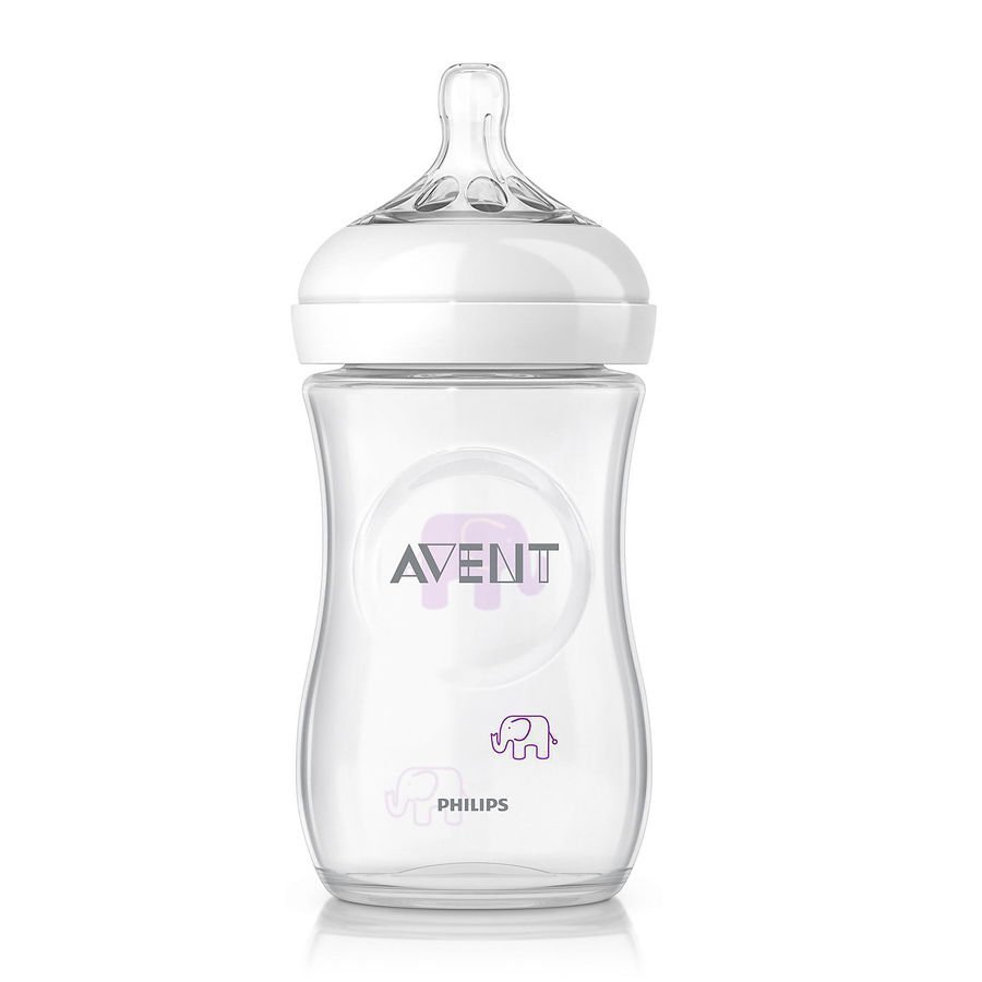 Philips Avent Scf628/17 Natural Tuttipullo 260 Ml Elefantti Violetti