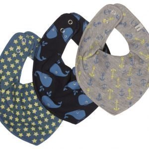 Pippi Scarf Bib Vallarta Blue 3 kpl