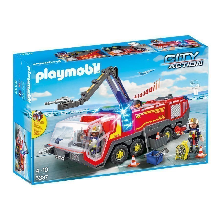 Playmobil City Action Lentokentän Sammutusauto Valolla Ja Äänellä 5337