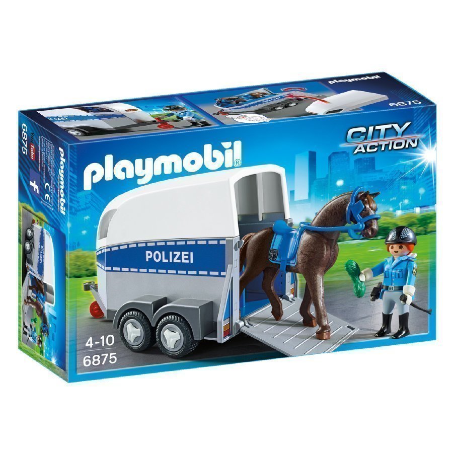 Playmobil City Action Ratsupoliisi Ja Kuljetusvaunu 6875