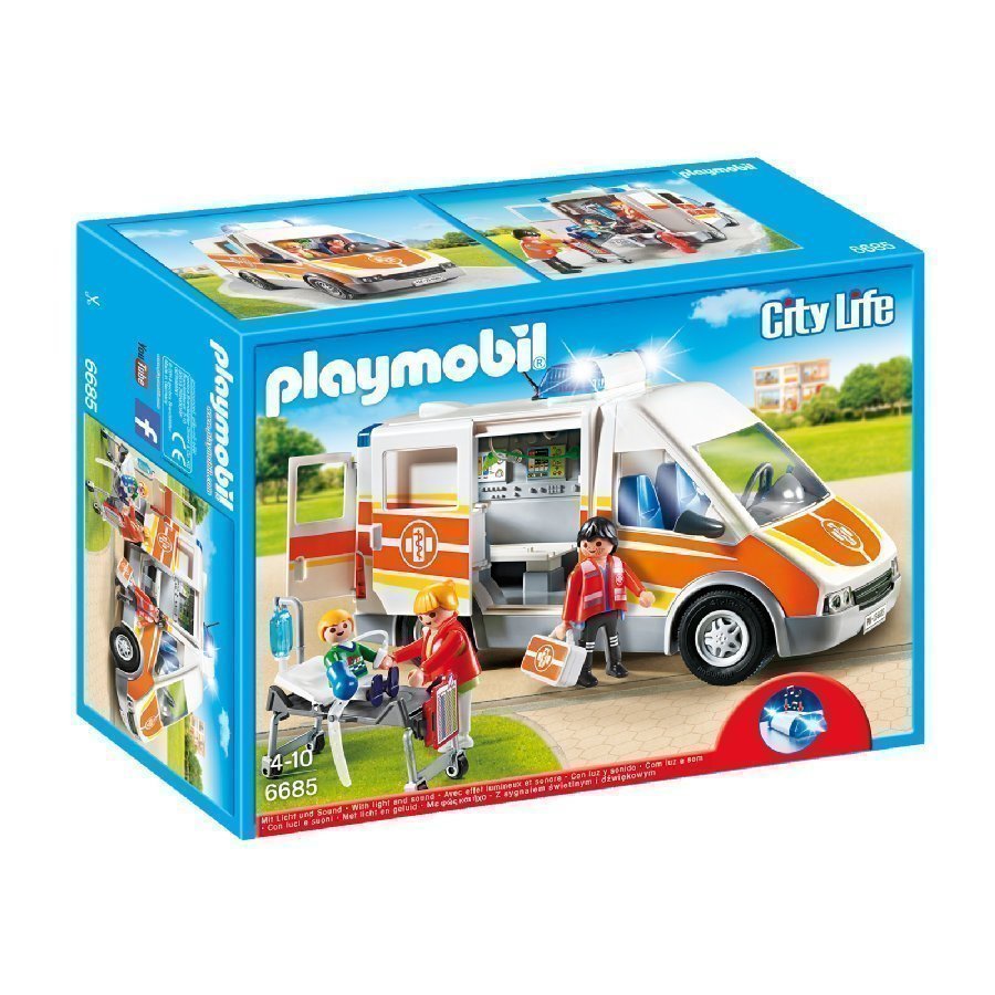 Playmobil City Life Ambulanssi Valolla Ja Äänellä 6685