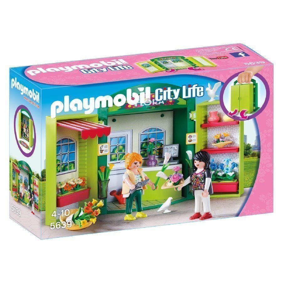 Playmobil City Life Kannettava Leikkilaatikko Kukkakauppa 5639