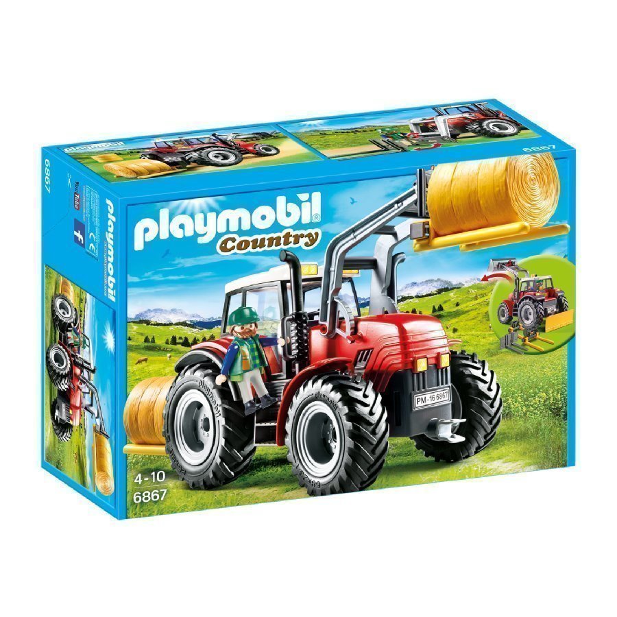 Playmobil Country Iso Traktori Erityistyövälineillä 6867