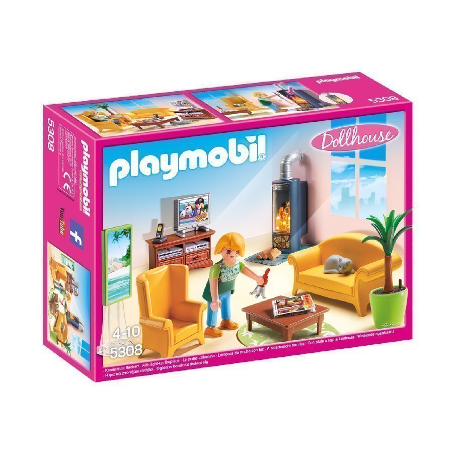 Playmobil Dollhouse Olohuone Takalla 5308