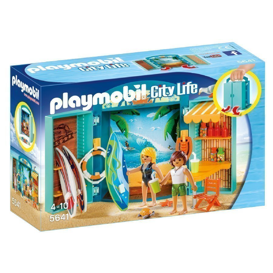 Playmobil Family Fun Kannettava Leikkilaatikko Surffikauppa 5641