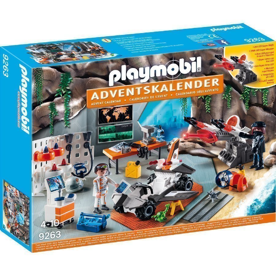 Playmobil Joulukalenteri Agenttien Tukikohta 9263