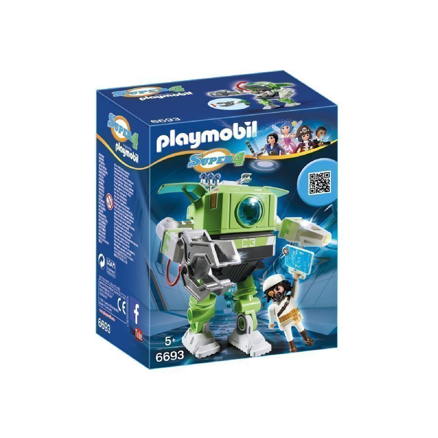 Playmobil Super 4 Cleano Robotti 6693