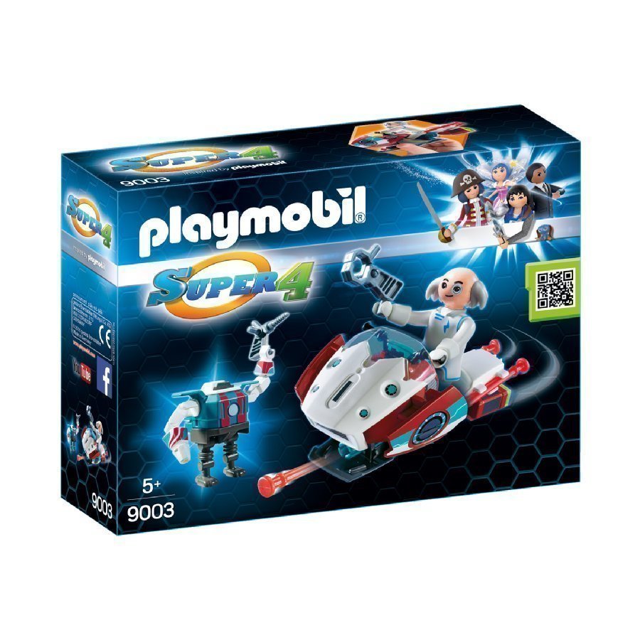 Playmobil Super 4 Skyjet Tohtori X Ja Robotti 9003