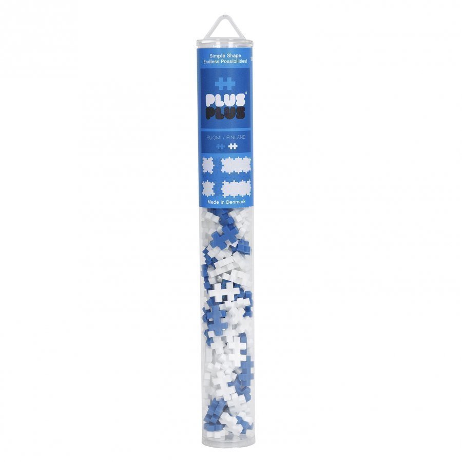 Plus Plus Mini Finnish Flag Tube 100 Pcs Palapeli