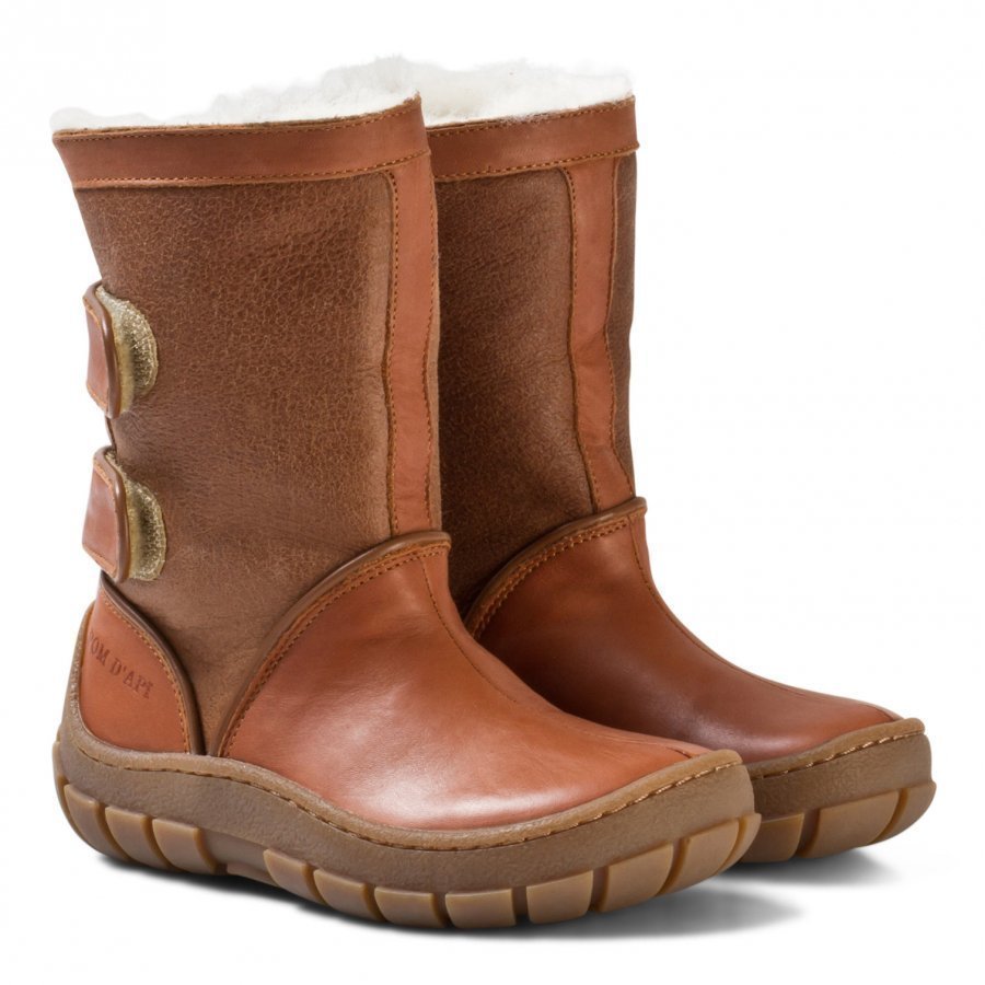 Pom Dapi Piwi Chabraque Boots Camel Korkeavartiset Saappaat