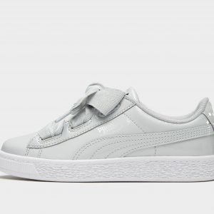 Puma Basket Heart Patent Harmaa