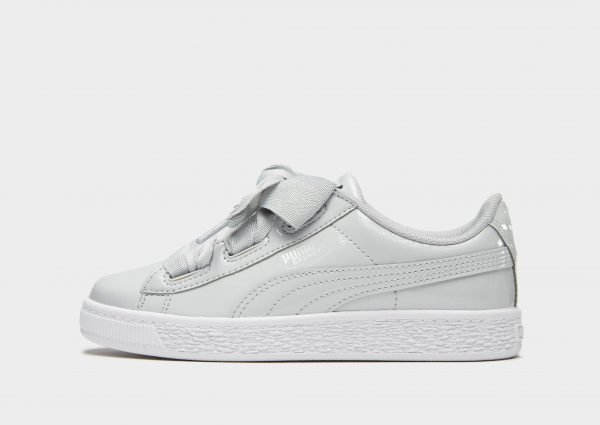 Puma Basket Heart Patent Harmaa