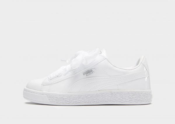 Puma Basket Heart Patent Valkoinen