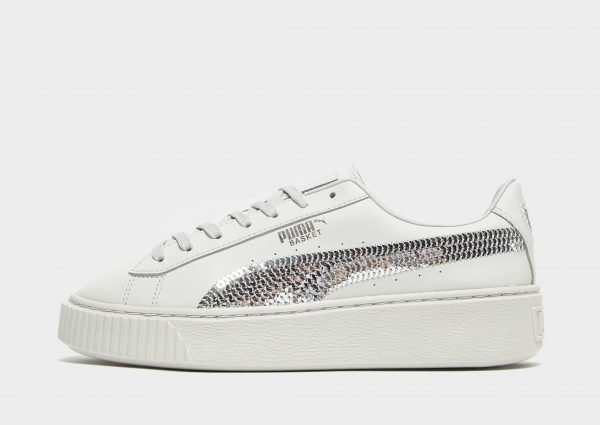 Puma Basket Platform Bling Harmaa