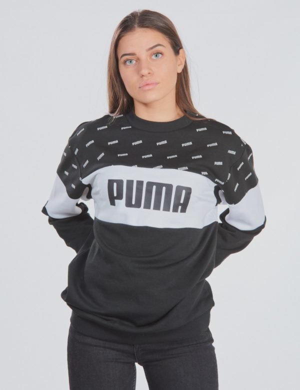 Puma Classics Graphics Crew Neule Musta