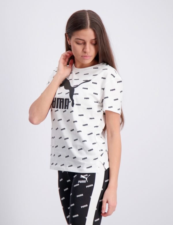 Puma Classics Graphics Tee T-Paita Valkoinen