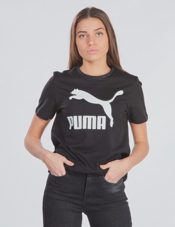 Puma Classics Logo Tee T-Paita Musta