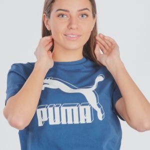 Puma Classics Logo Tee T-Paita Sininen