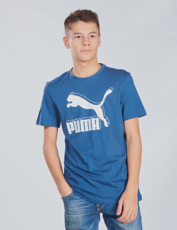 Puma Classics Logo Tee T-Paita Sininen