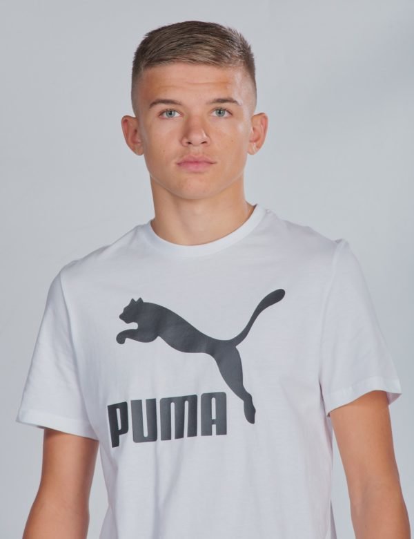 Puma Classics Logo Tee T-Paita Valkoinen