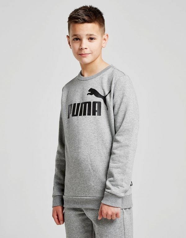 Puma Core Logo Crew Sweatshirt Harmaa