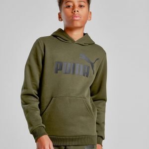 Puma Core Logo Hoodie Khaki / Black