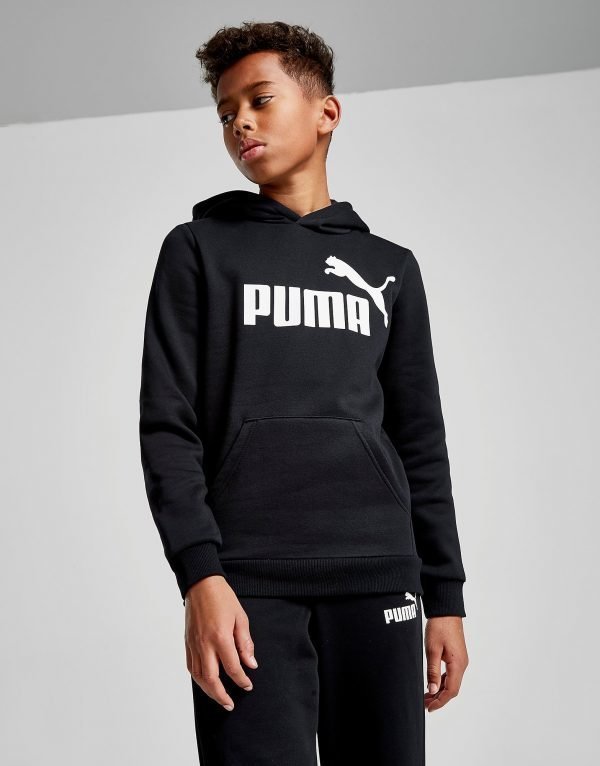 Puma Core Logo Hoodie Musta