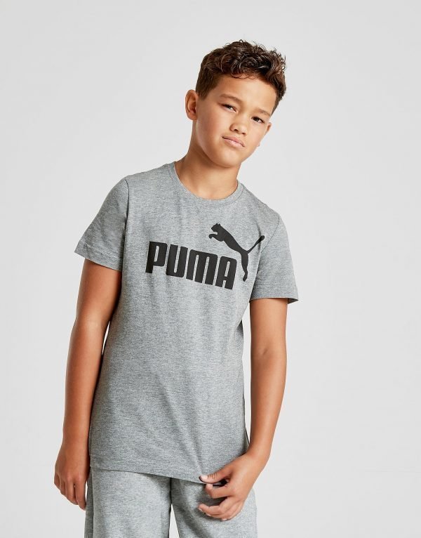 Puma Essential Logo T-Paita Harmaa