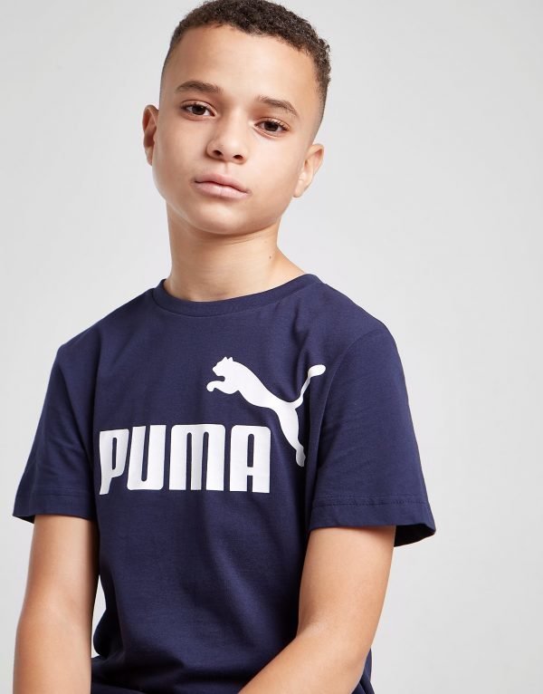 Puma Essential Logo T-Paita Laivastonsininen