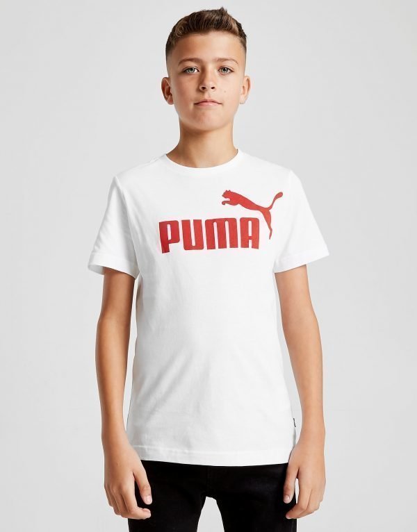 Puma Essential Logo T-Paita Valkoinen
