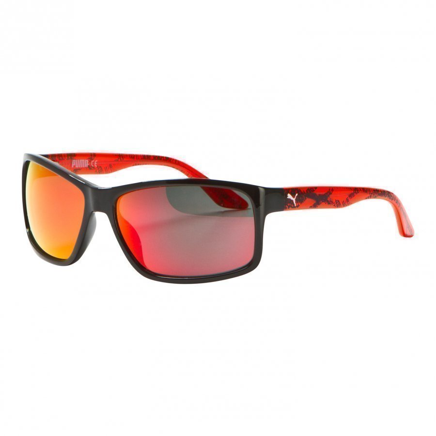 Puma Kid Injection Sunglasses Black Red Aurinkolasit