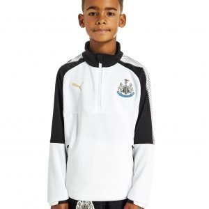 Puma Newcastle United 2017 1/4 Zip Training Top Jnr Valkoinen