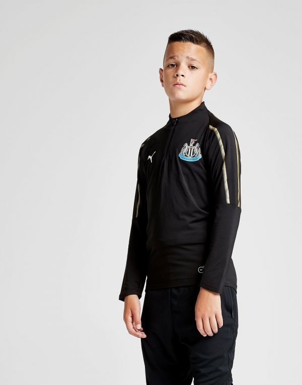 Puma Newcastle United Fc 1/4 Zip Top Musta